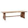 Solid Teak Live Edge Table, Dining Table by Dovetail, 126" width x 31" height x 49" depth thumbnail