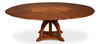 Austin Jupe Dining Table Medium Walnut, by Sarreid, 4'7" length x 4'7" width x 2'6" height thumbnail 11
