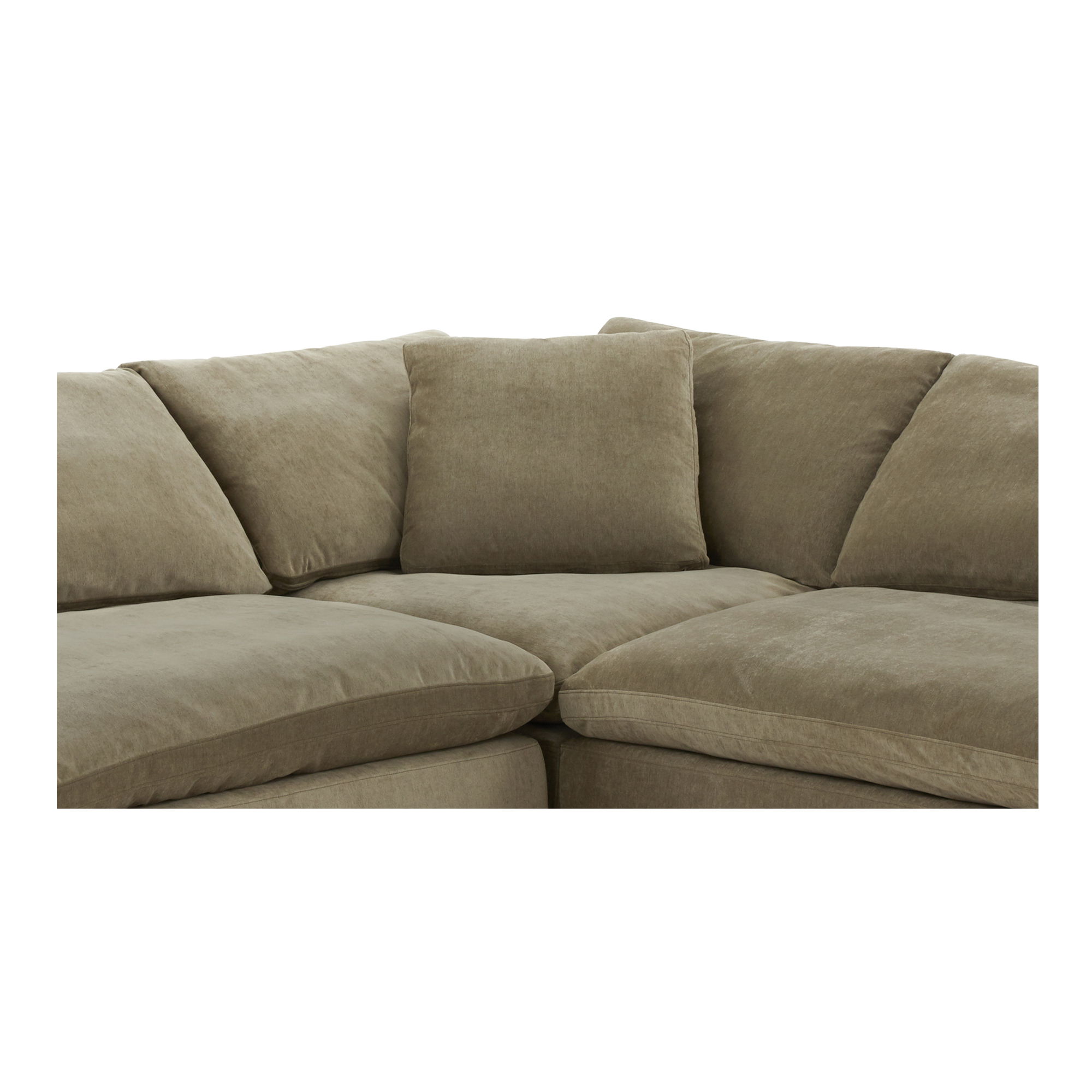 Clay Classic L-shaped Modular Sectional Desert Sage large image 
