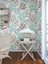 Marine Garden Blue & Brown Wallpaper, by York Wall, 33' length x 1'8.5" width x 0.02" depth thumbnail 2