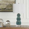 Bonaire Teal Blue Table Lamp, by Uttermost, 13" width x 25.25" height x 13" depth thumbnail 4