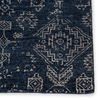 Azuma Hand-Knotted Tribal Dark Blue/ Light Gray Area Rug thumbnail 2
