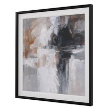 Online Designer Combined Living/Dining Wings Neutral Abstract Framed Print