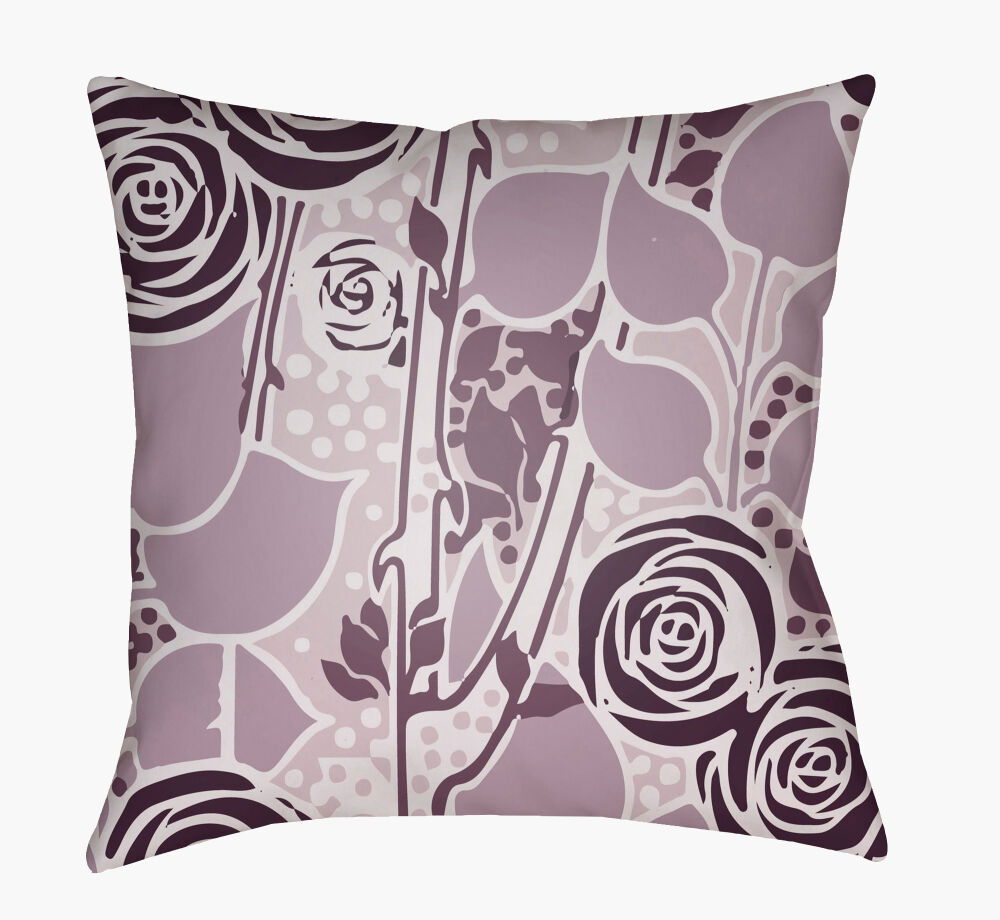 Chinoiserie Floral Accent Pillow, Decorative Pillow by Surya, 20" length x 20" width