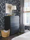Dahlia Trail Navy Wallpaper, by York Wall, 27' length x 2'3" width x 0.02" depth thumbnail 3