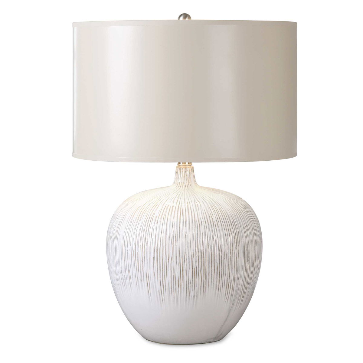 Georgios Textured Ceramic Lamp, Table Lamp by Uttermost, 16" width x 23.25" height x 16" depth View 1