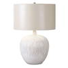 Georgios Textured Ceramic Lamp, Table Lamp by Uttermost, 16" width x 23.25" height x 16" depth thumbnail 1