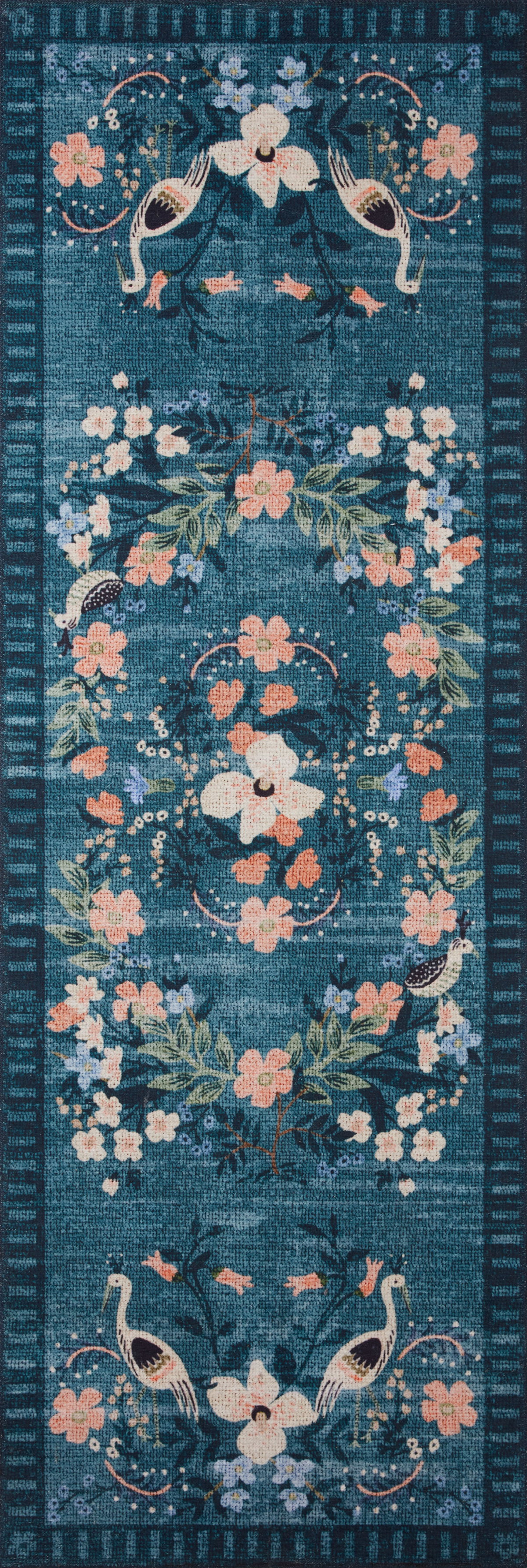Rifle Paper Co. x Loloi Palais Rug, 2'6" length x 7'6" width View 4