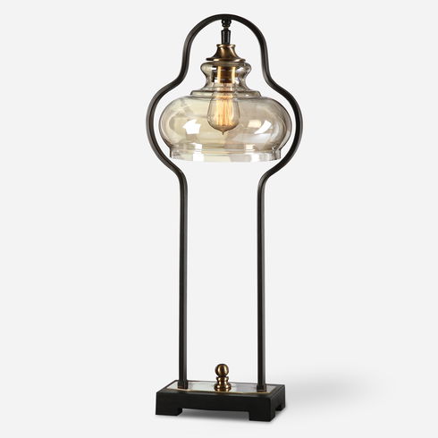Cotulla Aged Black Desk Lamp