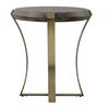 Unite Brass Leg Wood Side Table, Furniture by Uttermost, 22.5" width x 24" height x 22.5" depth thumbnail 4