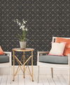 Double Diamonds Black Peel & Stick Wallpaper, by York Wall, 20' length x 2'3" width x 0.02" depth thumbnail 2