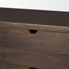 Wallen 2 Door Solid Dark Brown Wood with 3 Drawers Sideboard thumbnail 8