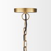 Karina 24' Round Brass-tone Hammered Metal Dome  Pendant Light thumbnail 3