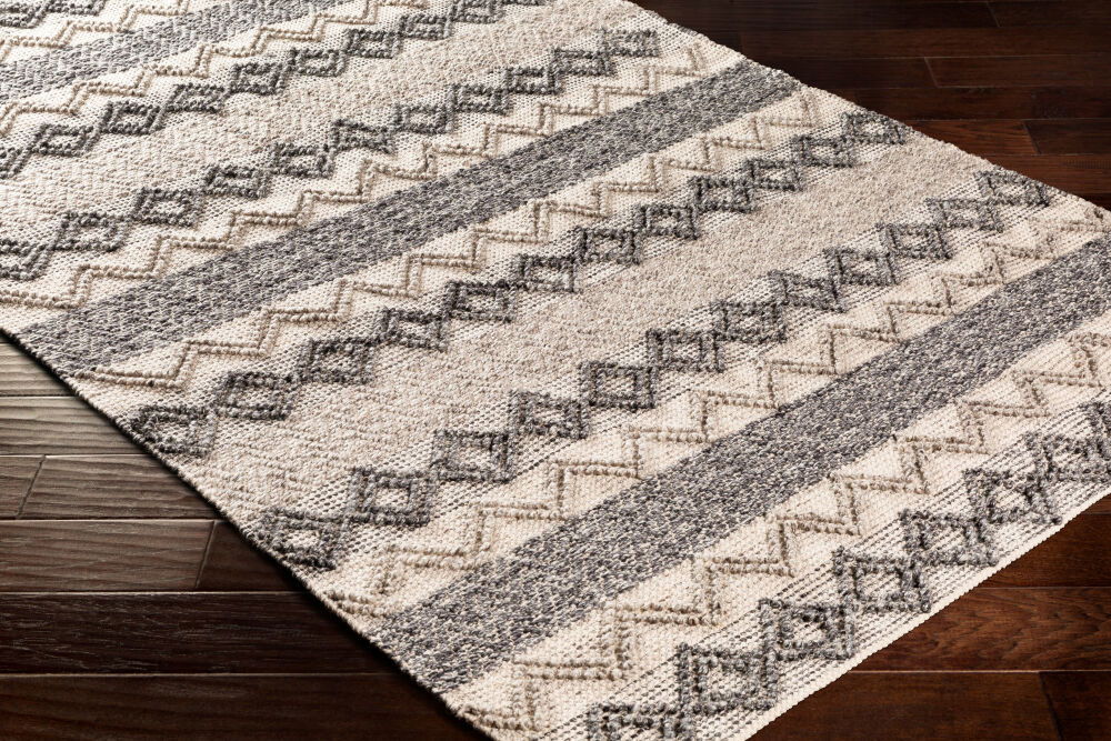 Farmhouse Neutrals Handmade Rug, by Surya, 3' length x 2' width