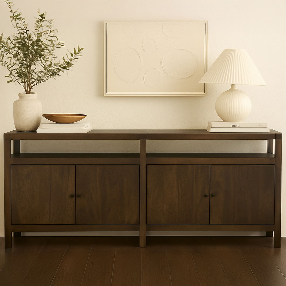 Windsor Sideboard Dark Brown, Cabinets & Sideboard by Moe's Home, 84" width x 33" height x 20" depth View 9