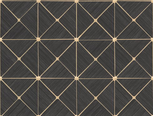 Double Diamonds Black Peel & Stick Wallpaper