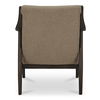Yates Accent Chair Beige Faux Shearling, by Moe's Home, 25" width x 32.5" height x 30.5" depth thumbnail 4