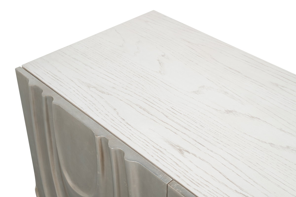 Capriole Credenza, by Sarreid, 1'8" length x 7'2" width x 3' height View 10