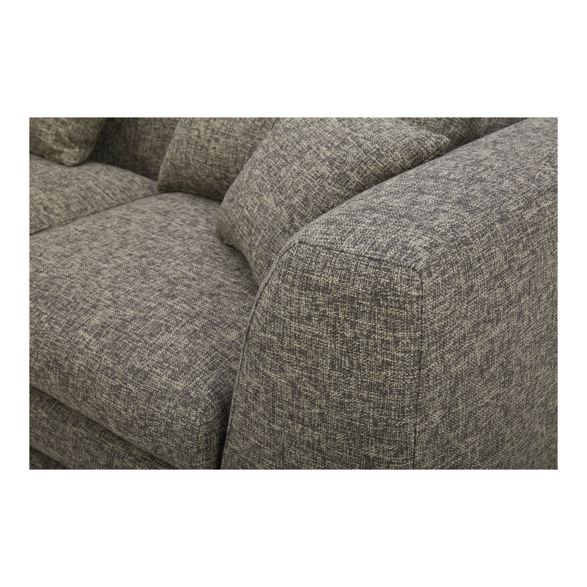 Lowtide Classic L-shaped Modular Sectional Stone Tweed large image 