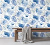 Watercolor Bouquet Cobalt Wallpaper 2 Watercolor Bouquet Cobalt Wallpaper thumbnail 2