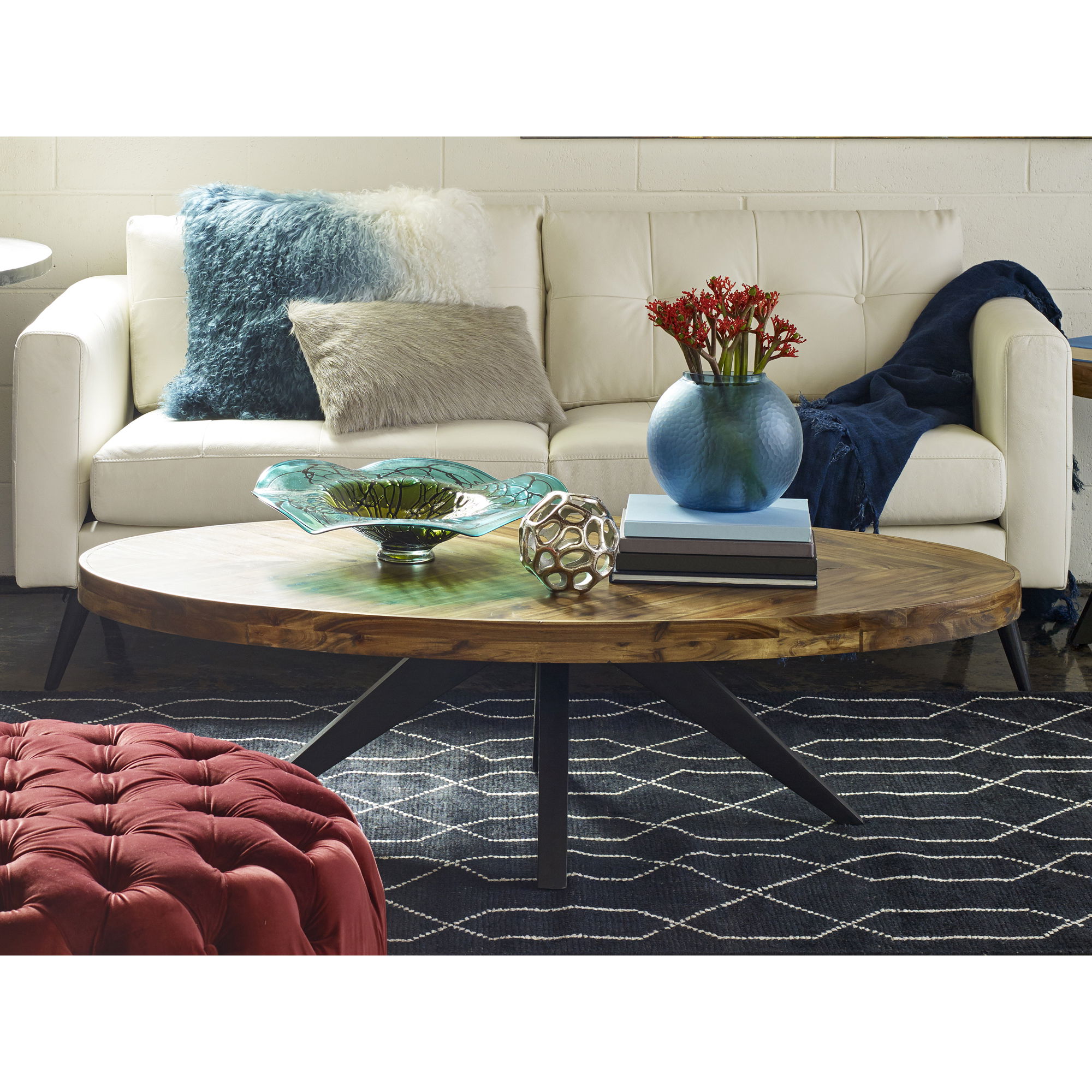 Parq Oval Coffee Table Amber large image 