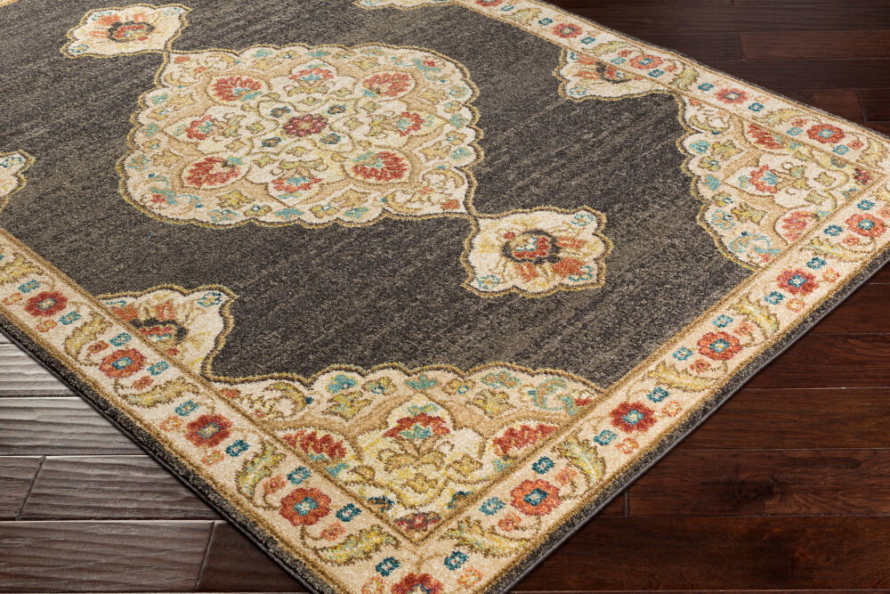 Masala Market Machine Woven Rug, by Surya, 1'3.75" length x 1'3.75" width