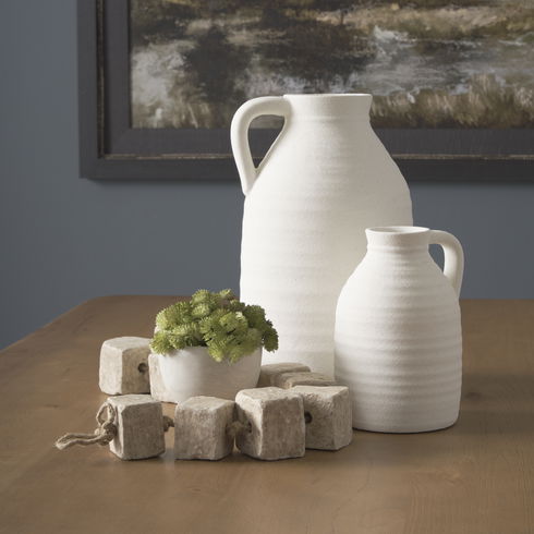 Mala Beige Paper Mache Cube Garland