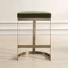 Ivanna Brass Moss Counter Stool, Counter & Bar Stool by Uttermost, 18" width x 26" height x 15" depth thumbnail 4