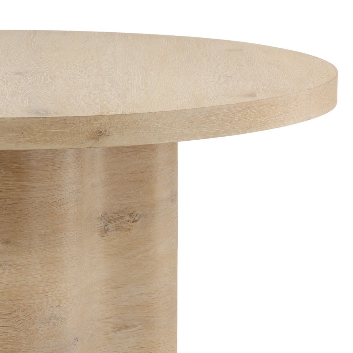 Kyrell Dining Table Light Natural 54', by Dovetail, 54" width x 30" height x 54" diameter x 54" depth View 5