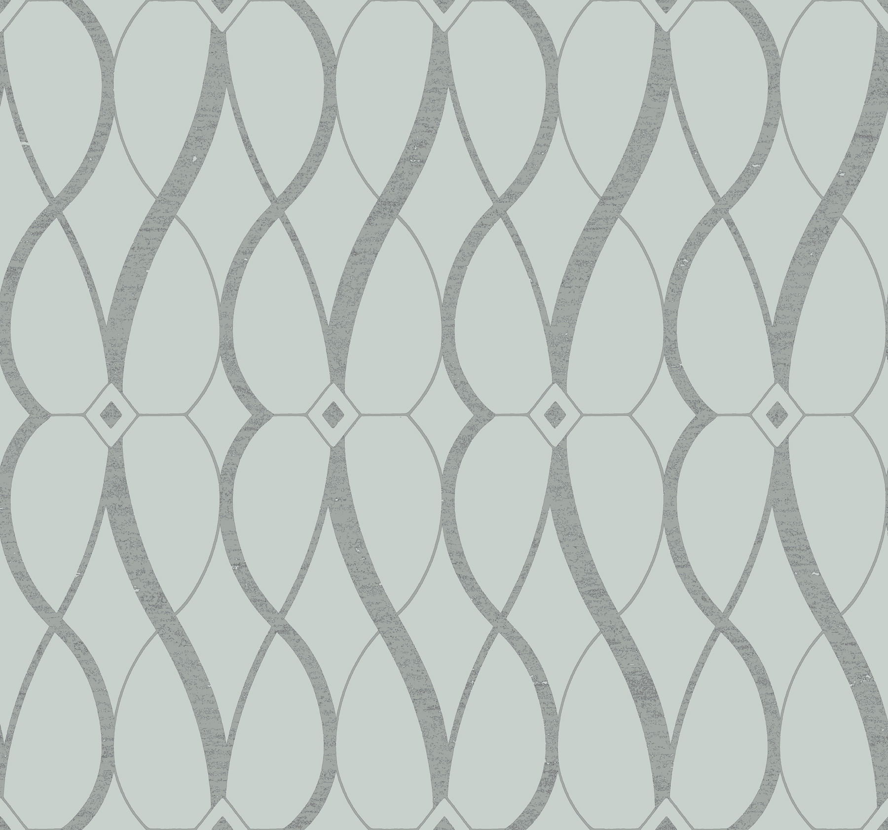 Graceful Geo Spa & Silver Wallpaper large image 
