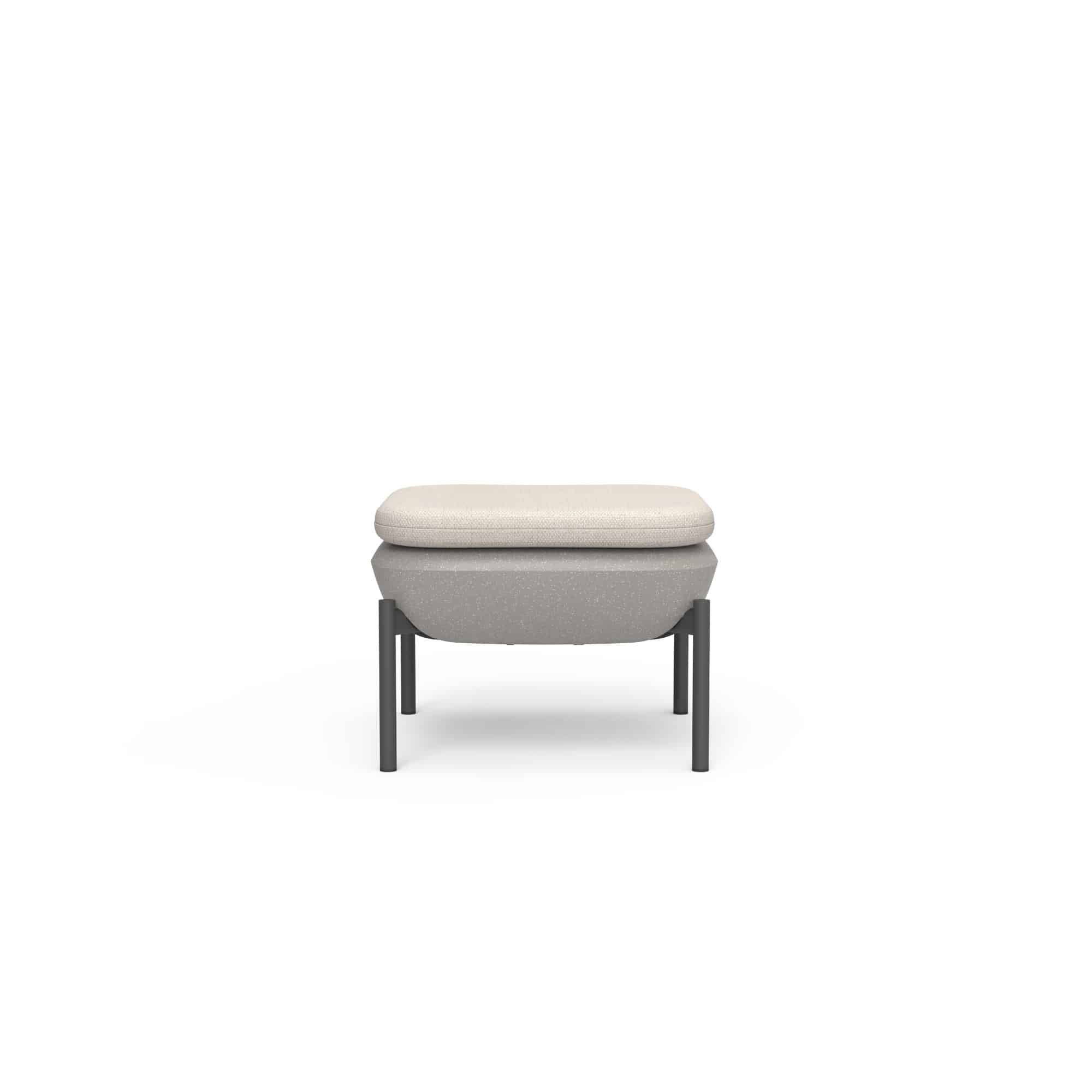 Inou Elements Ottoman, Outdoor Furniture by Crescent Garden, 1'8.9" width x 1'3.7" height x 1'8.9" depth View 1