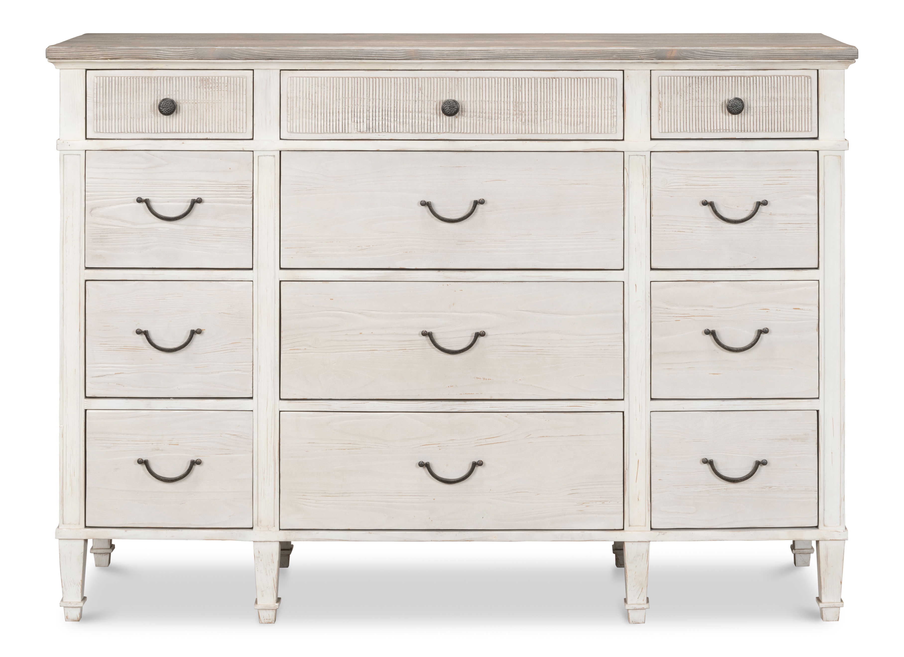 Dalmar Bungalow Dresser, Cabinets & Chest by Sarreid, 63" length x 19" width x 45" height View 2