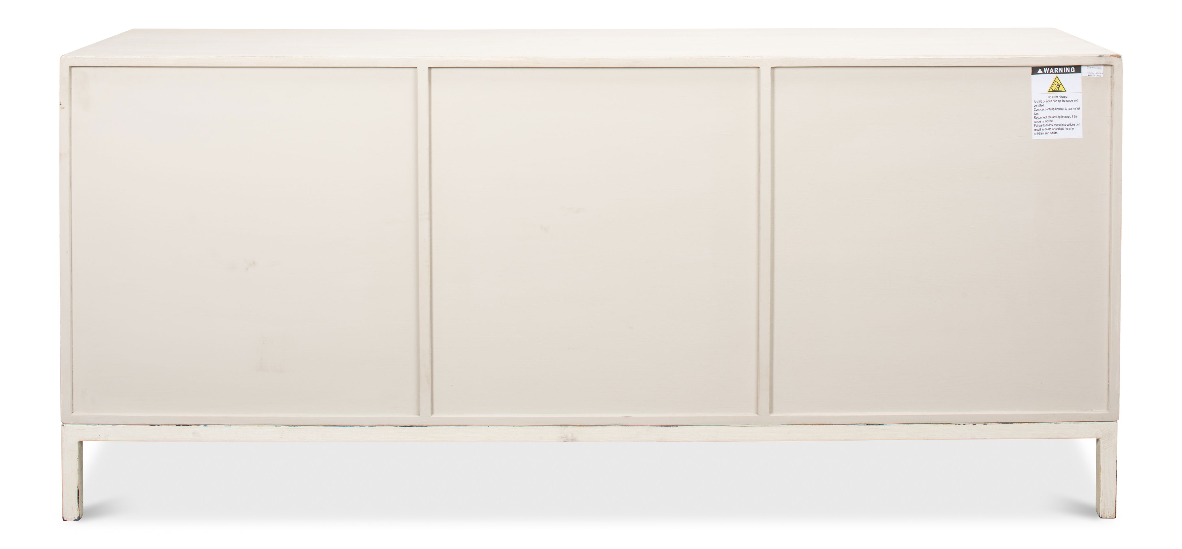 Becket Sideboard, Antique White, Cabinets & Sideboard by Sarreid, 74" length x 20" width x 33" height View 3