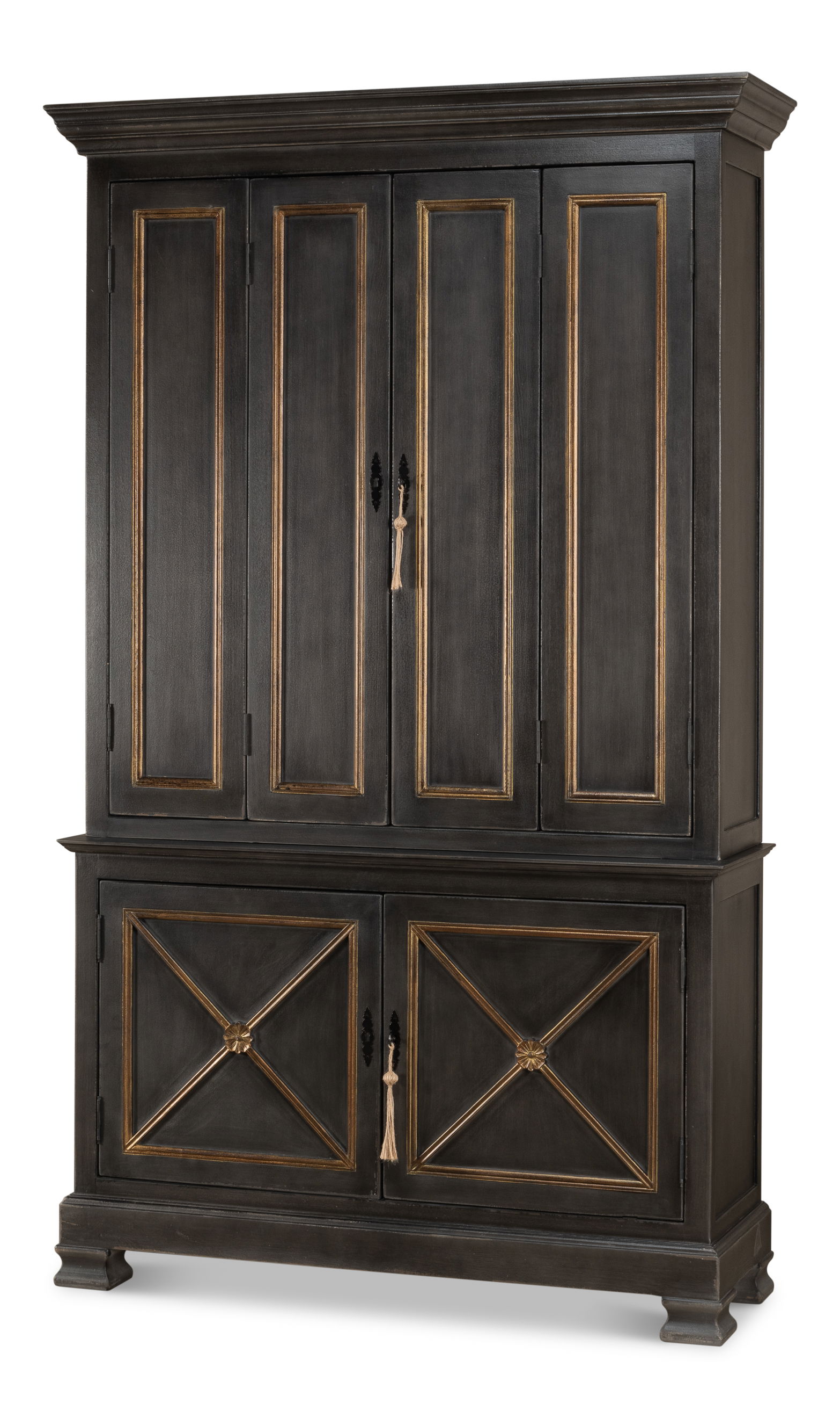 Painted Directoire Style Bookcase, Shelving & Bookcase by Sarreid View 1