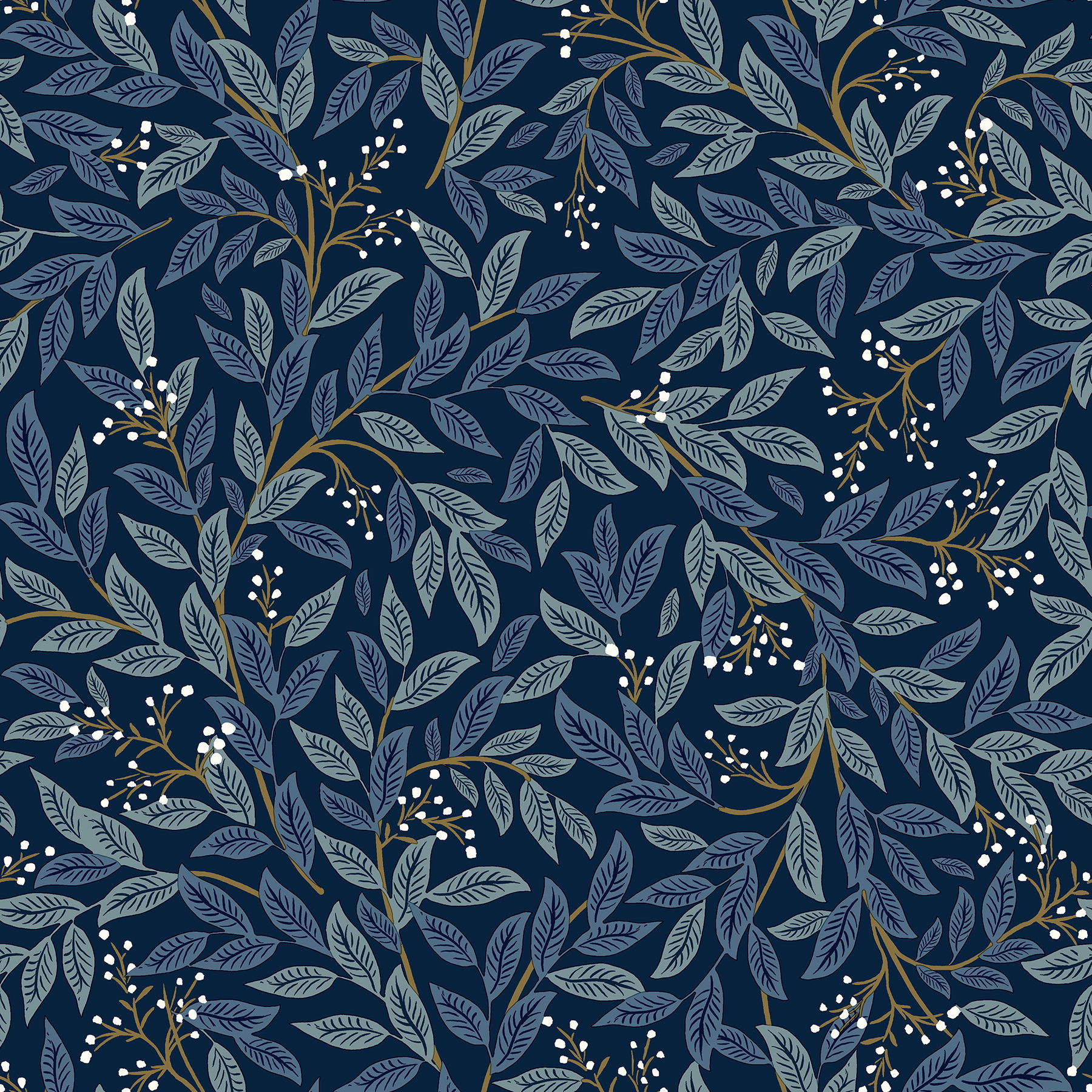Willowberry Navy Peel & Stick Wallpaper large image 