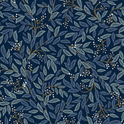Willowberry Navy Peel & Stick Wallpaper