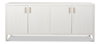 Blanco 4 Door Buffet  Cortina White, by Sarreid, 1'6" length x 6'8" width x 2'10" height thumbnail 2