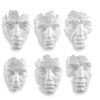 Self-Portrait White Mask Wall Decor, Set/6 thumbnail 0