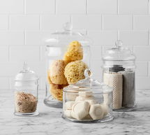 Online Designer Bathroom Classic Glass Canisters