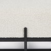 Amelia 55.0L x 18.0W x 18.0H Cream Boucle with Black Metal Upholstered Bench, Benche by Mercana, 18" length x 55" width x 18" height thumbnail 9