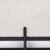 Amelia 55.0L x 18.0W x 18.0H Cream Boucle with Black Metal Upholstered Bench thumbnail 8