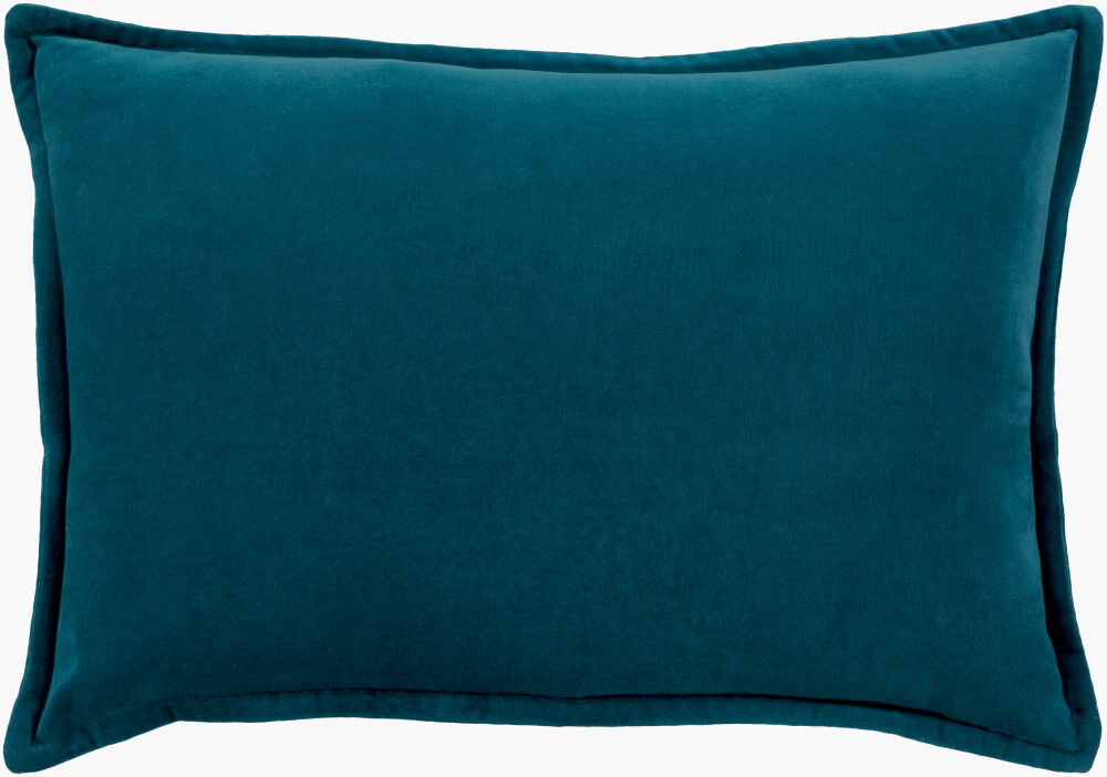 Cotton Velvet Lumbar Pillow, Decorative Pillow by Surya, 13" length x 19" width