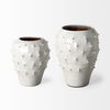 Julian Large Glossy White Ceramic Spoked Vase thumbnail 5