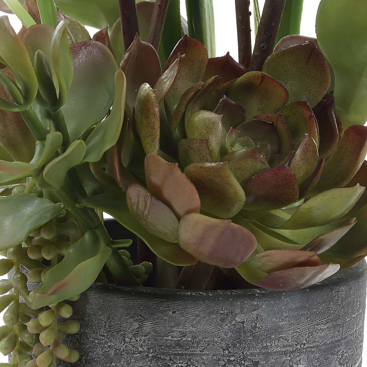 Eterna Orchid Centerpiece & Vase, Artificial Plants & Flower by Uttermost, 19.75" width x 48.5" height x 19.75" depth View 8