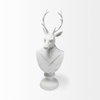 Mozart 22.5H White Painted Resin Deer In A Suit Bust, Decorative Object by Mercana, 8.27" length x 6.89" width x 23.23" height thumbnail 3