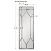 Sarconi Oversized Mirror, by Uttermost, 28.75" width x 78.75" height x 2.12" depth thumbnail 3