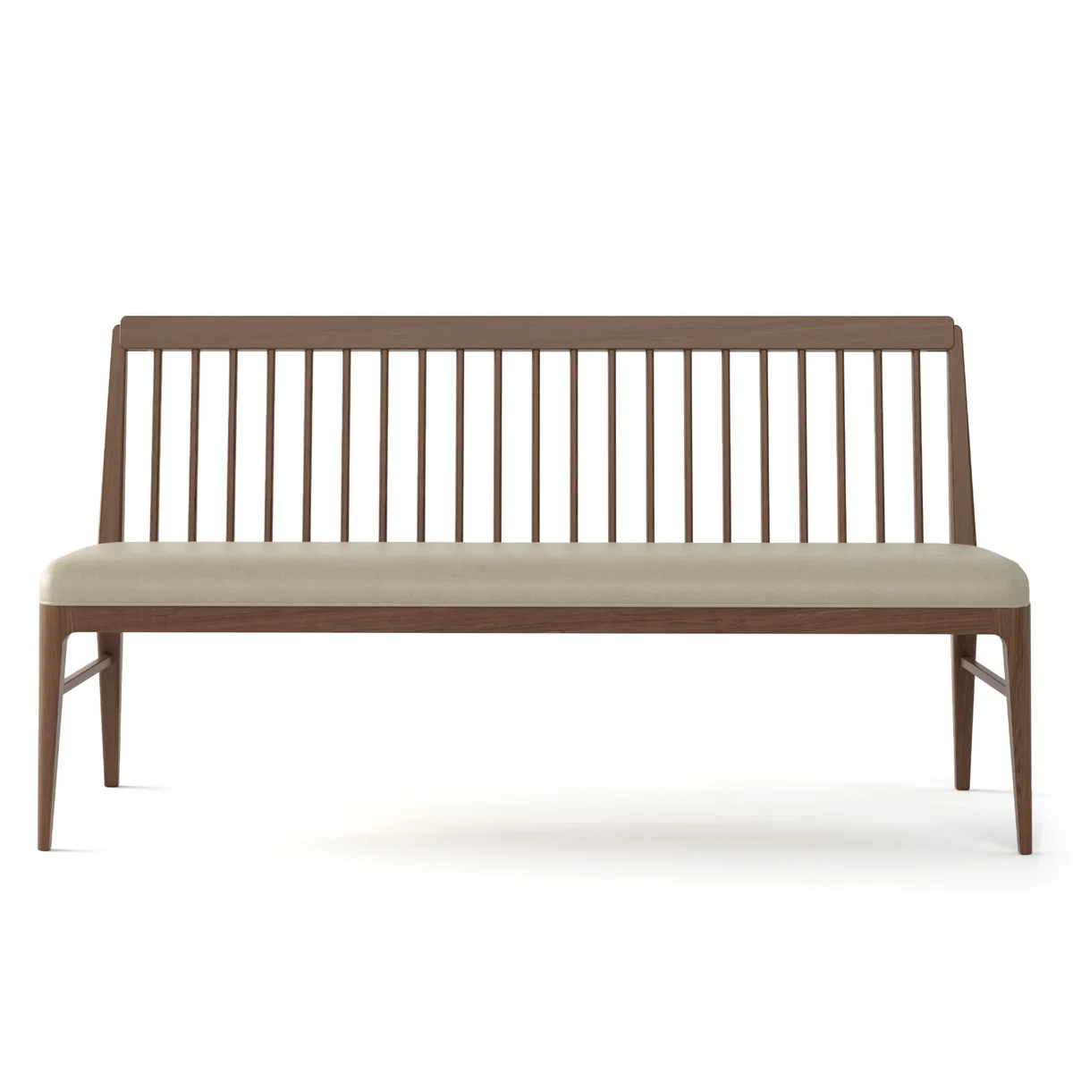 Walnut Grove Spindle Bench, Benche by Stickley, 64" width x 34" height x 22.5" depth View 2