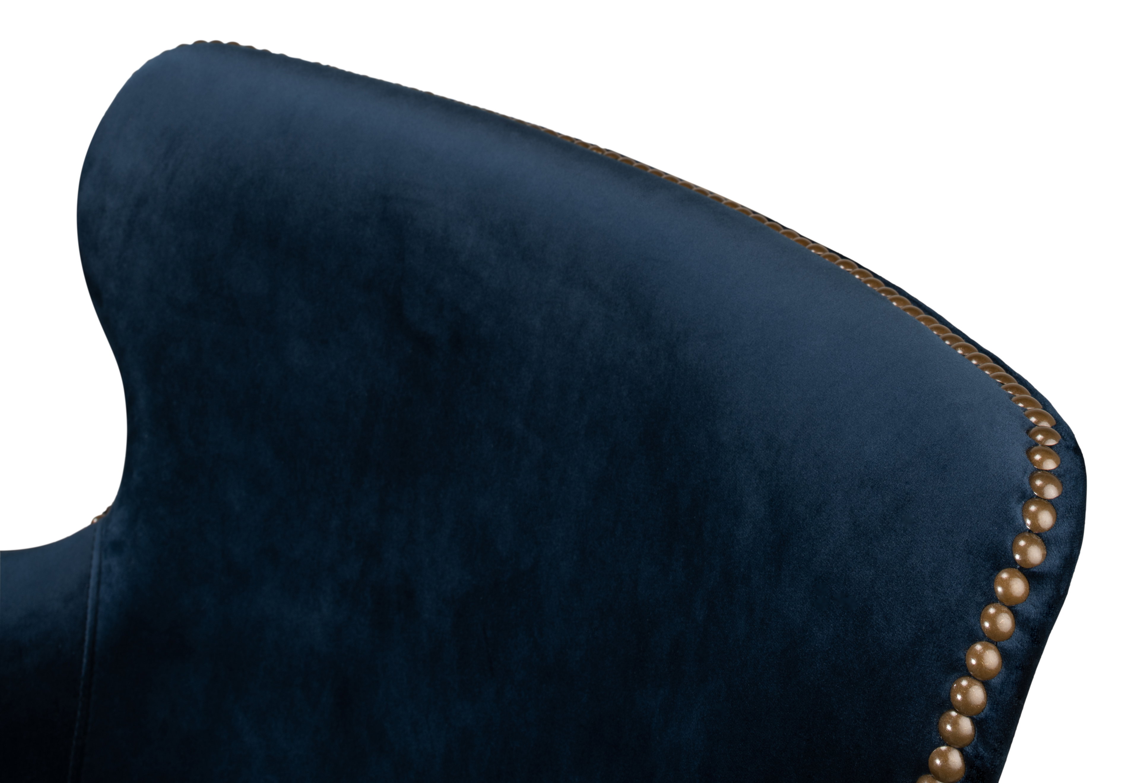 Princess Chair, Blue, Accent Chair by Sarreid, 30" length x 26" width x 34" height View 6