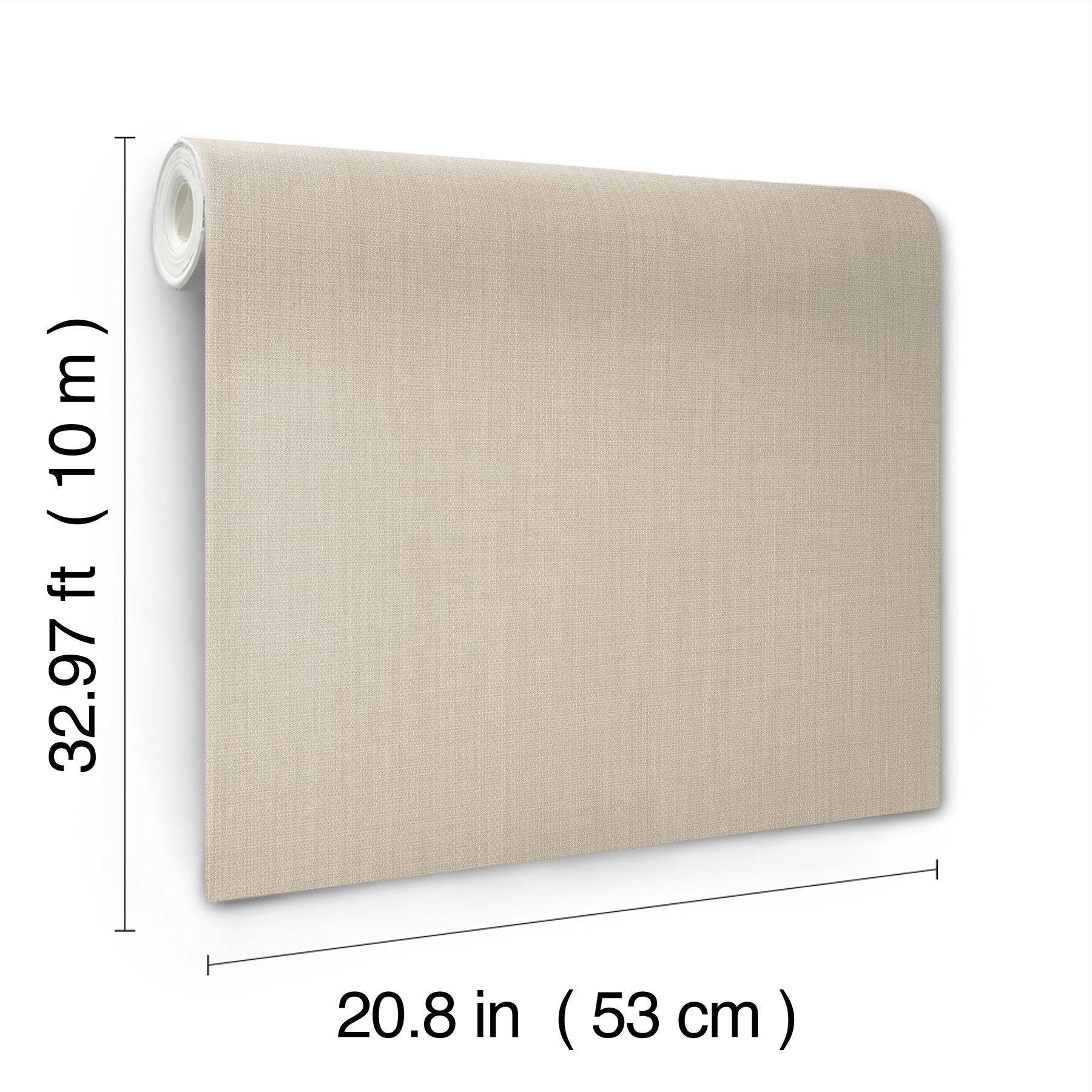 Sofia Weave Linen Wallpaper large image 