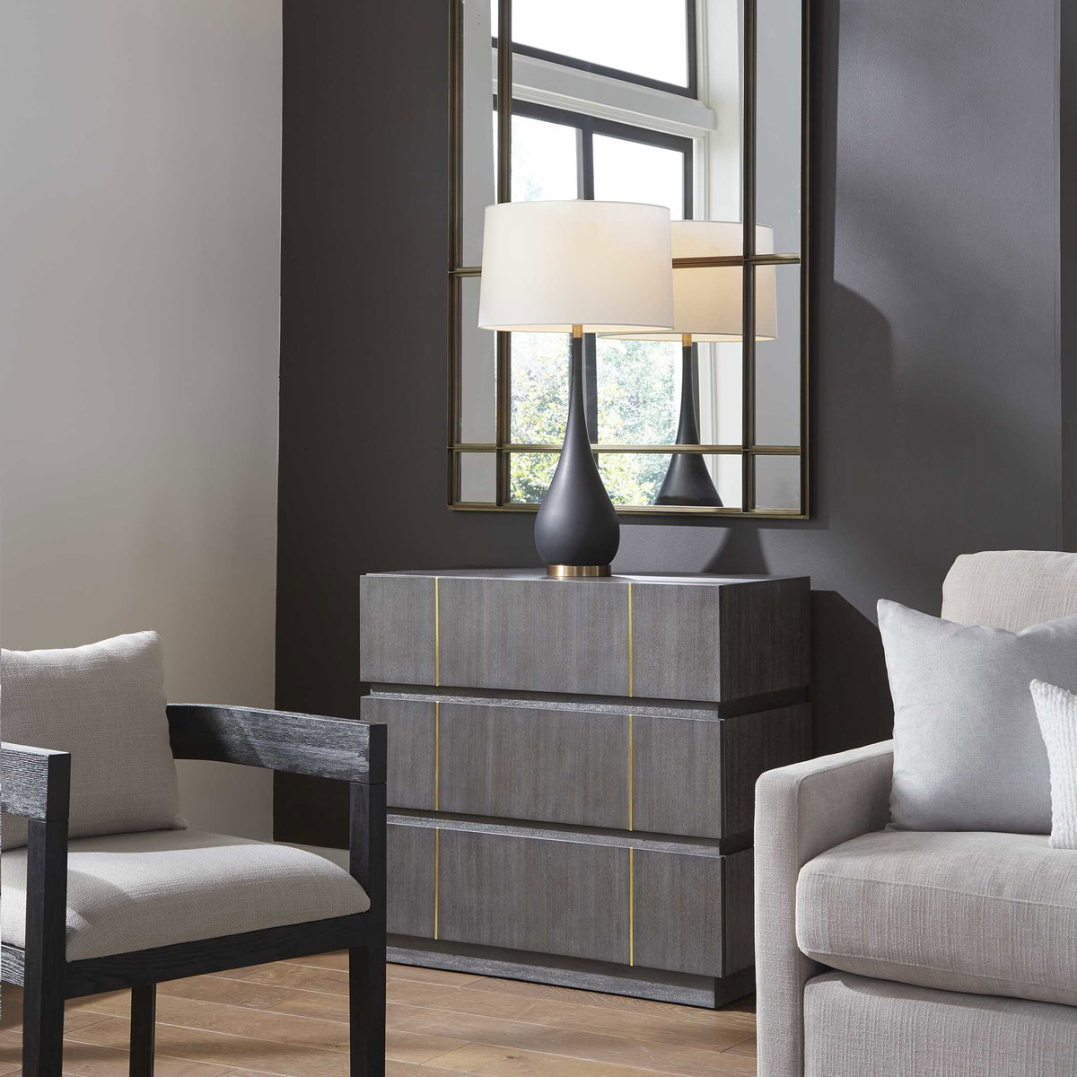 Between The Lines Accent Chest, Cabinets & Chest by Uttermost, 37" width x 35" height x 18" depth View 2